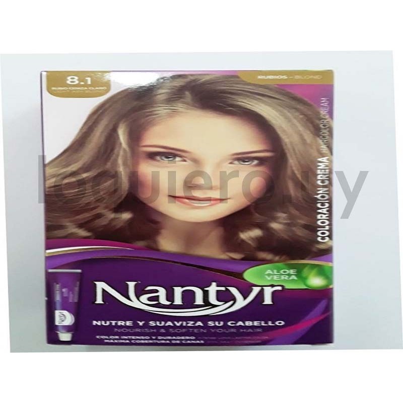 Tinta cabello rubio ceniza 8.1.