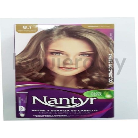 Tinta cabello rubio ceniza 8.1.