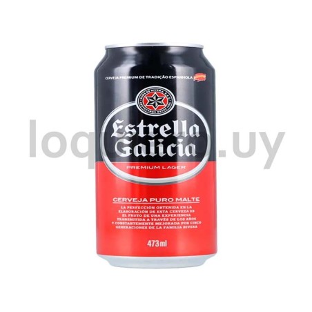 Cerveza Estrella Galicia lata .
