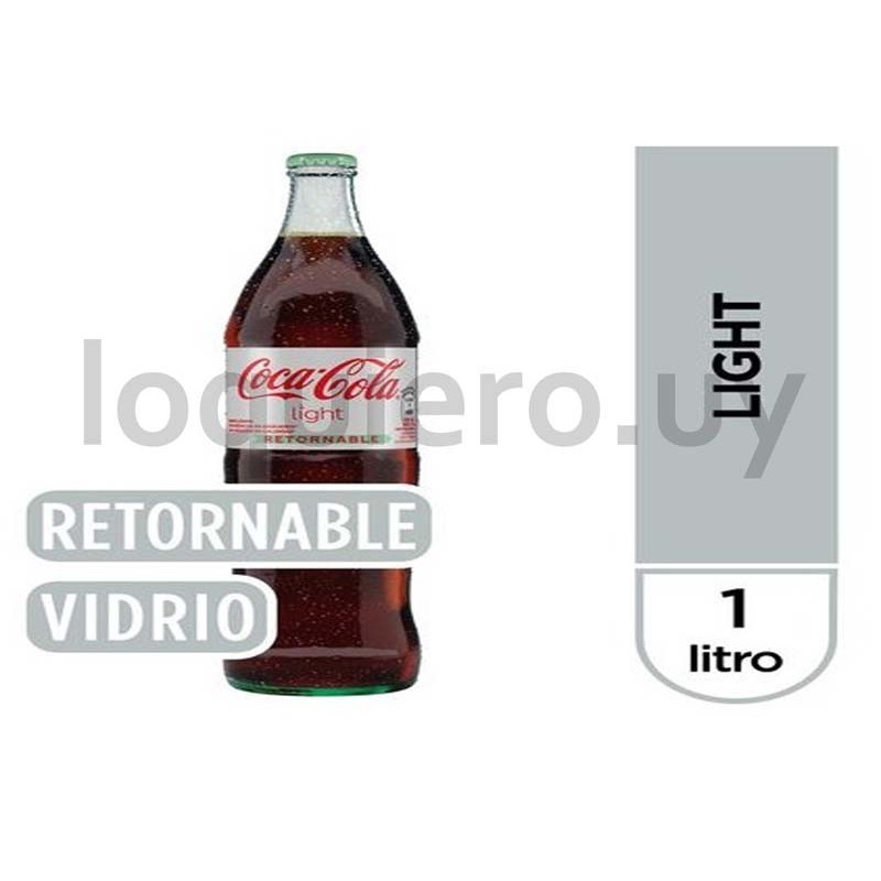 Coca Cola light 1L c/envase   .