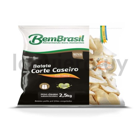 Papas Rústicas 2.5kg. Bem     .