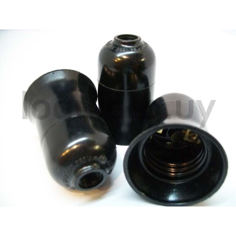 Portalámpara de colgar negro  .