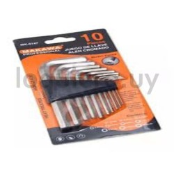 Llave allen x 8 unidades      .