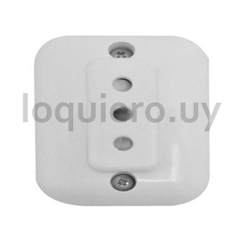 Toma ext 3 en línea blanco    .