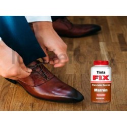 Tinta Fix Marrón para calzado .