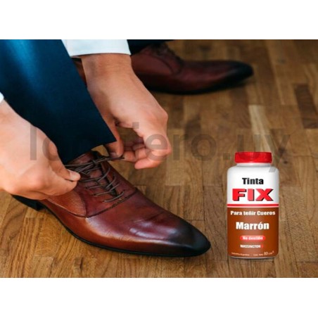 Tinta Fix Marrón para calzado .