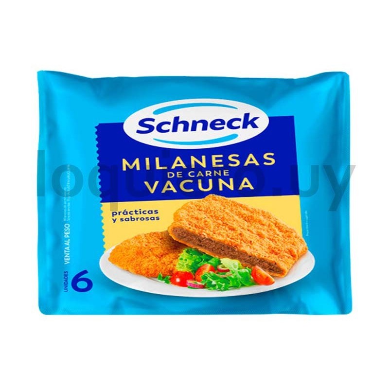 Milanesa vacuna Schneck 6u.   .