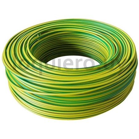 Cable flex. 2mm x 1m Tierra   .