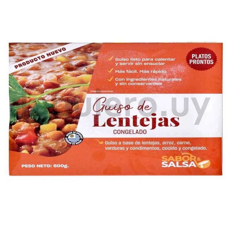 Plato guiso de lentejas       .
