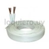 Cable gemelo 2 x 0.75 blanco  .