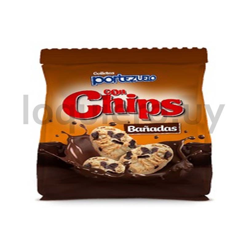 Galleta chips bañadas Portez. .