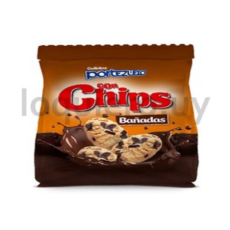 Galleta chips bañadas Portez. .