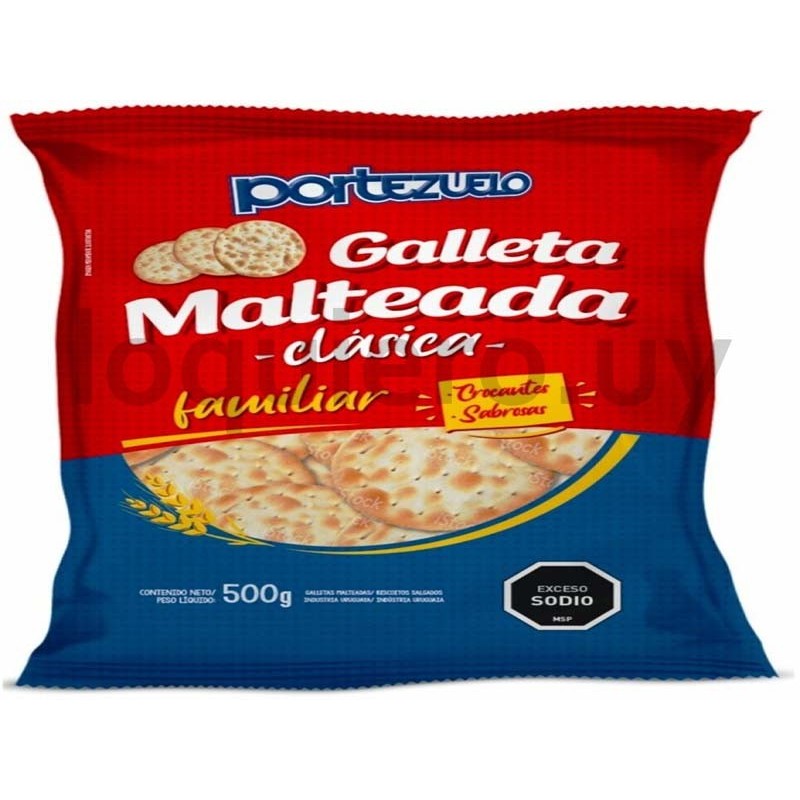 Galletas malteadas 500g Portez.