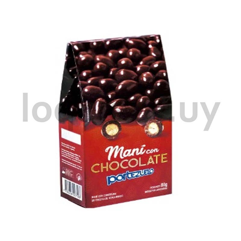 Maní con chocolate 80g Portez..