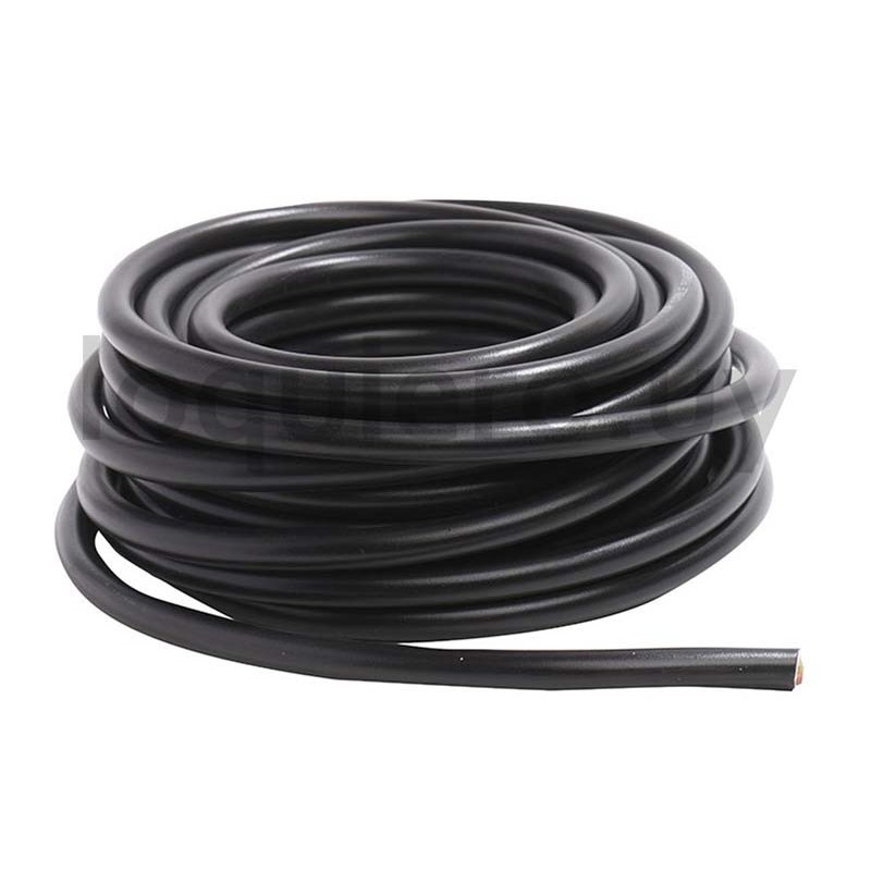 Cable goma negro 2 x 1mm x 1m .
