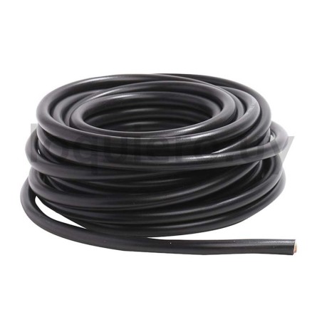 Cable goma negro 2 x 1mm x 1m .