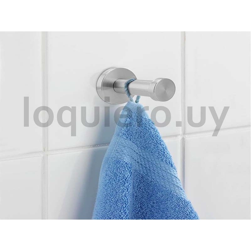 Colgador metálico plata 16x50 .