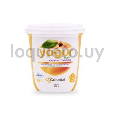 Yogur light durazno 500g      .