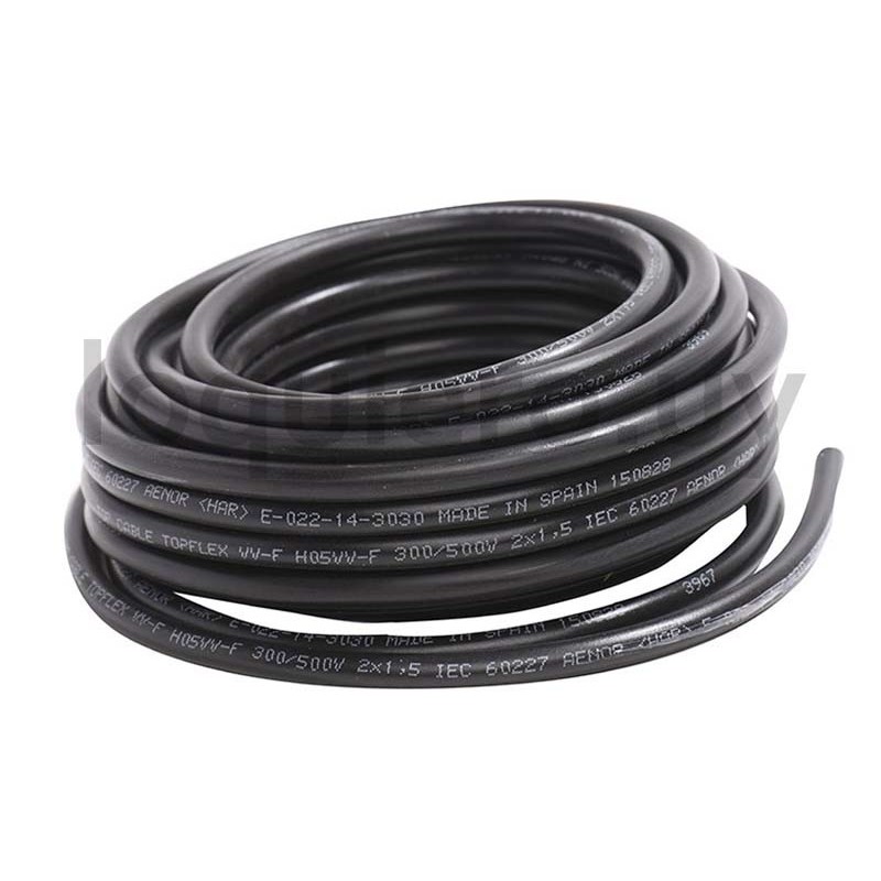 Cable goma 3 x 1x 1m redond.  .