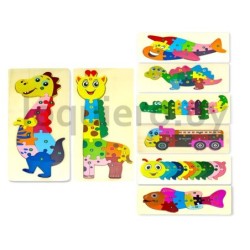 Puzzle madera animales        .