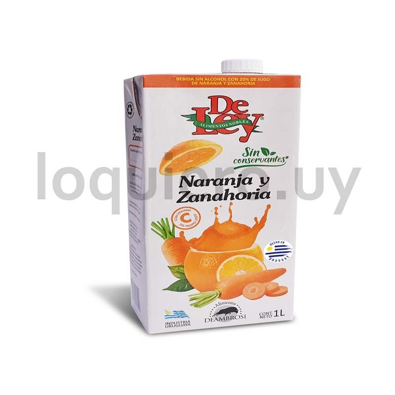 Jugo De Ley Naranja Zanahoria .