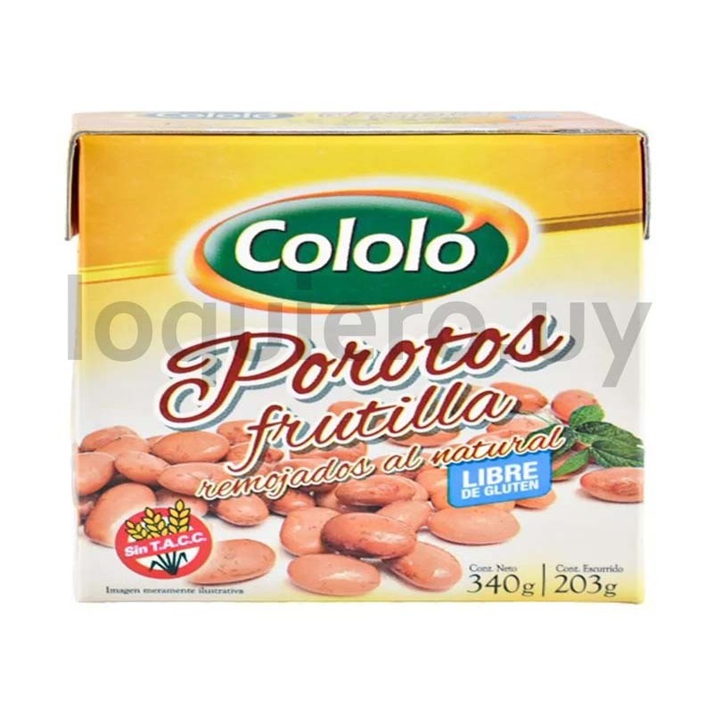 Porotos frutilla 340g         .