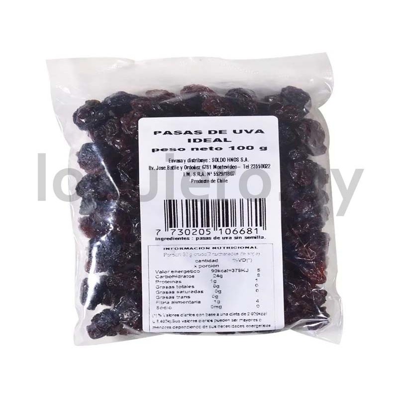 Pasas de Uva 500g             .