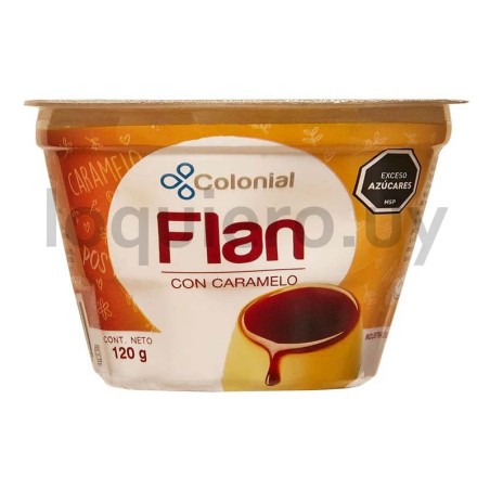 Flan con caramelo 120g.       .