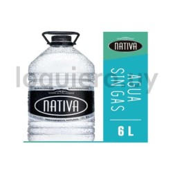 Agua Nativa bidón 6L sin gas  .