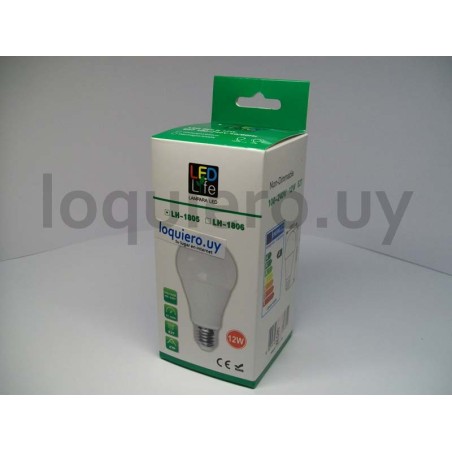 Lámpara led 12W E27 3000K     .
