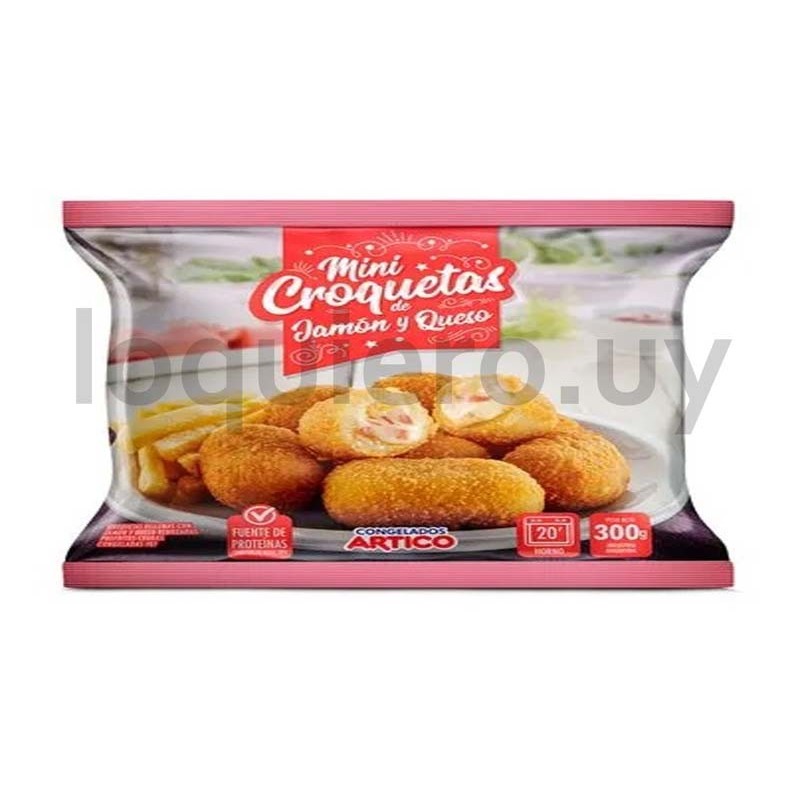 Croquetas jamón y queso 300g  .