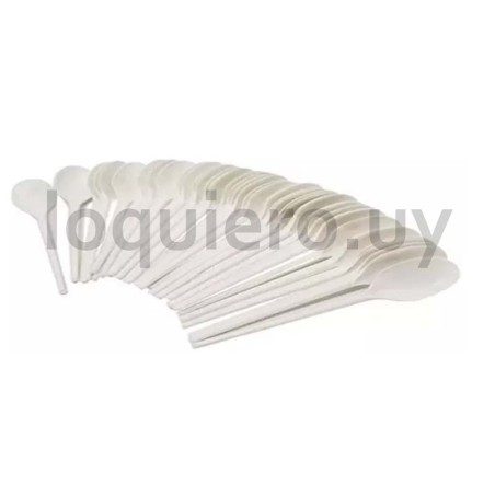 Cubiertos descartables 50u.   .