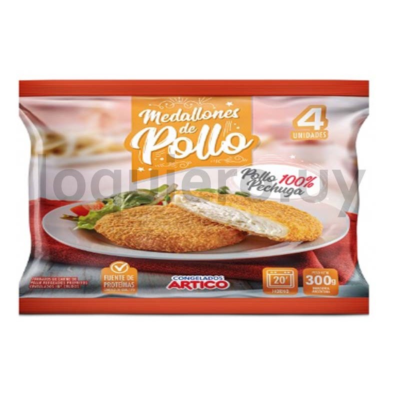 Medallones de pollo 300g      .