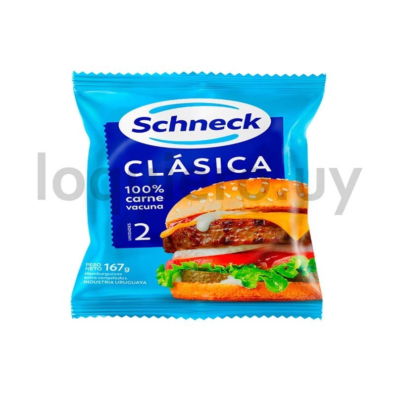 Hamburguesas Schneck Clásic.x2.
