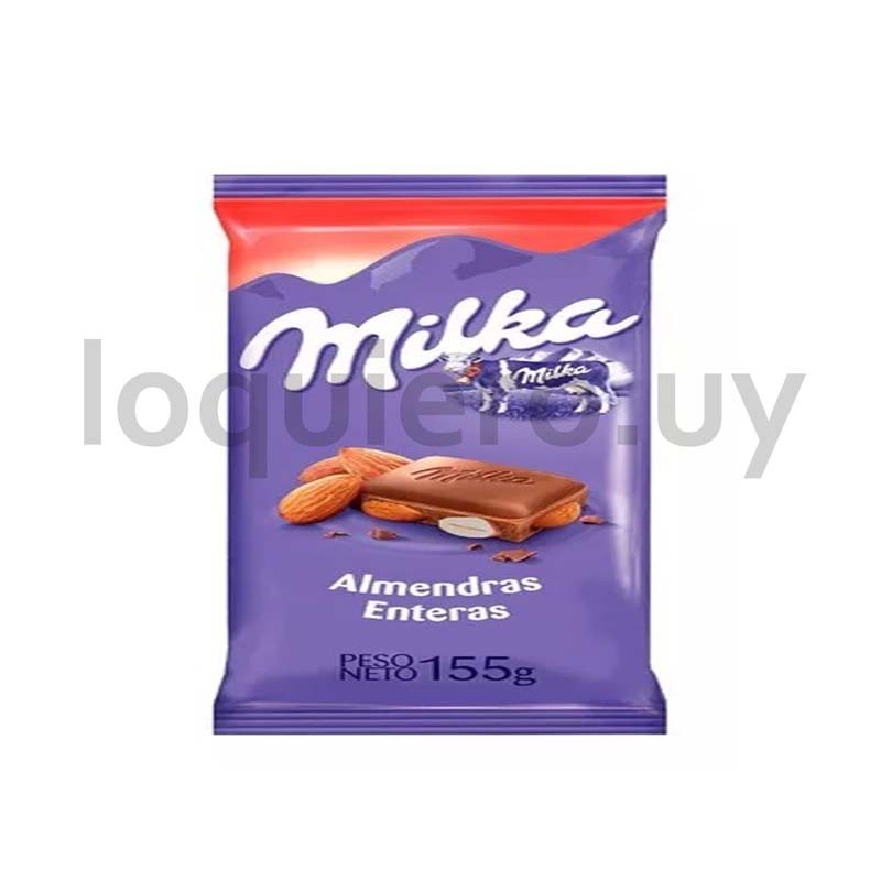Tableta Milka 155g Almendras  .