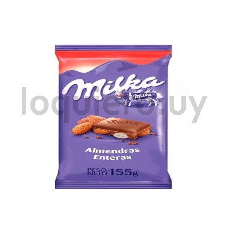 Tableta Milka 155g Almendras  .