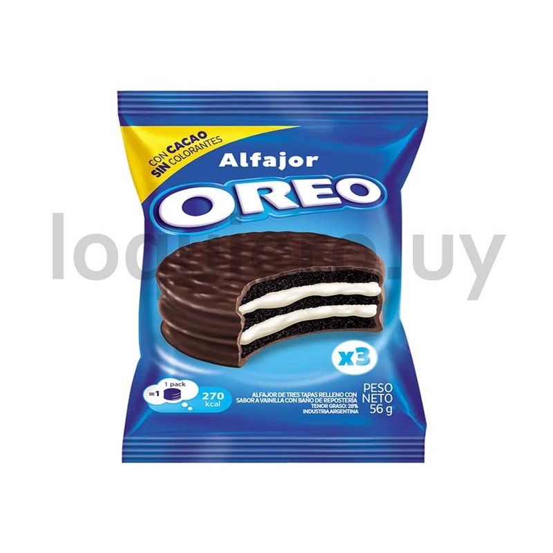 Alfajor Oreo Triple blanco    .