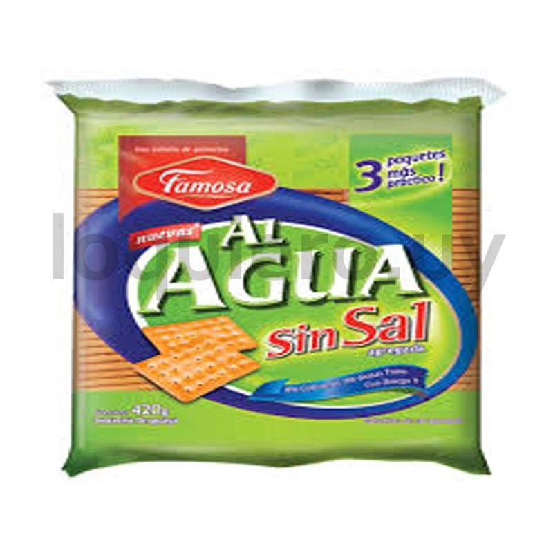 Galleta al agua Famosa s/sal  .