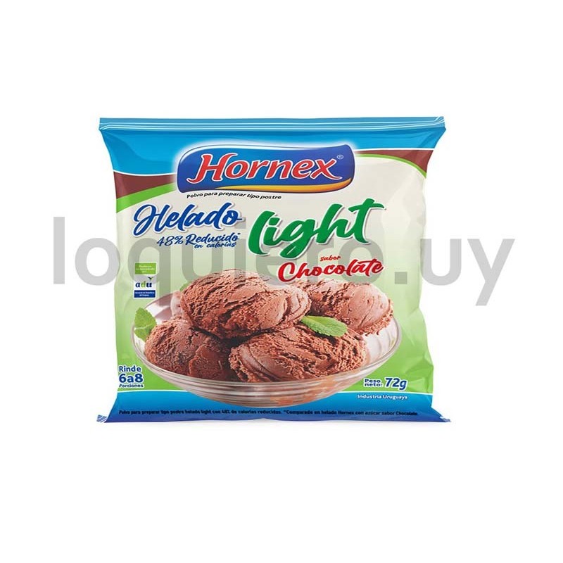 Helado Hornex Chocolate light .