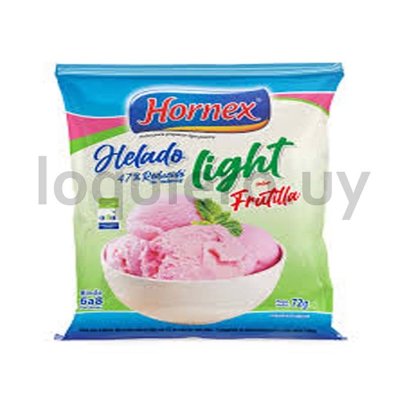 Helado Hornex Frutilla light  .