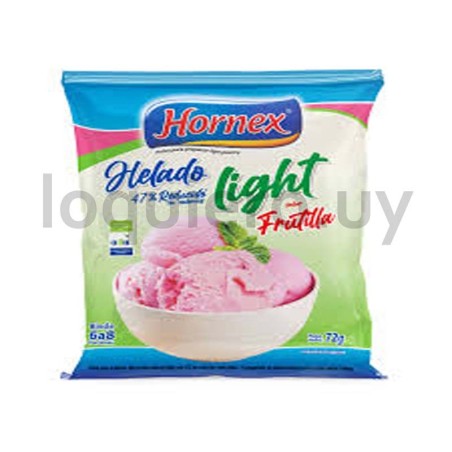 Helado Hornex Frutilla light  .