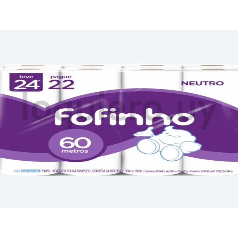 Papel Fofinho 60M x 24        .