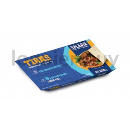 Tiras sabor pollo 230g        .