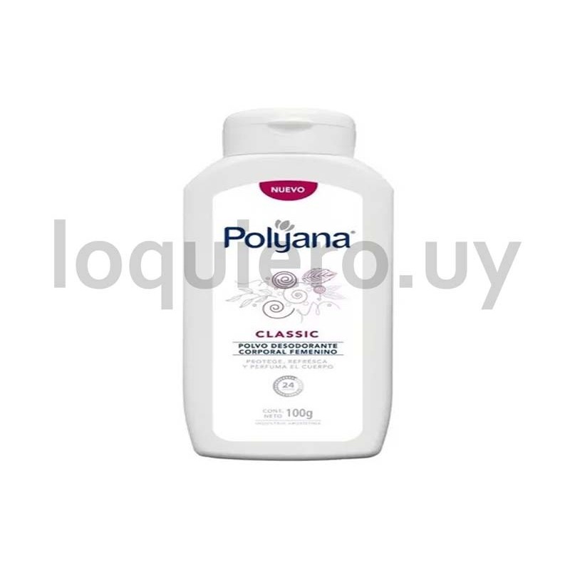 Talco Polyana Femenino 100g   .