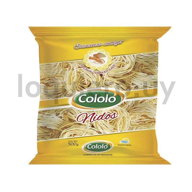 Fideos nidos  500g Cololó     .