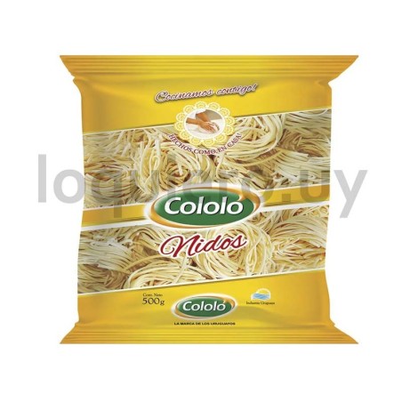 Fideos nidos  500g Cololó     .