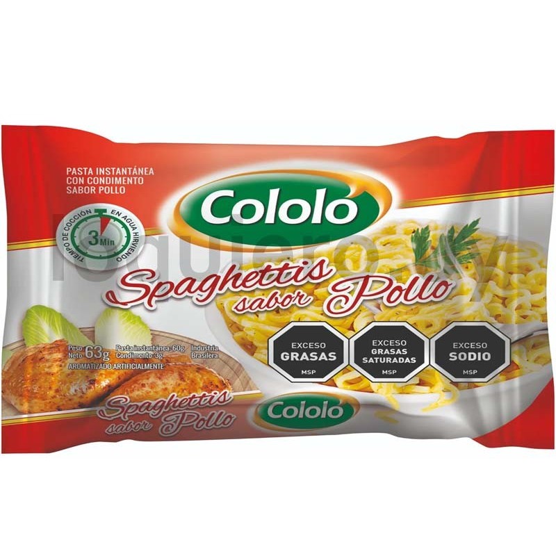 Pasta instantánea pollo Cololó.