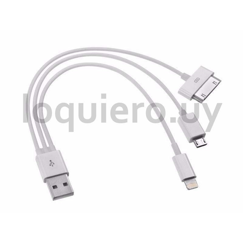 Cable USB 3en1 Iphone Samsung .