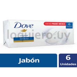 Jabón Dove x6u.               .