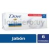 Jabón Dove x6u.               .